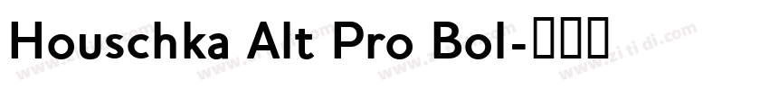 Houschka Alt Pro Bol字体转换